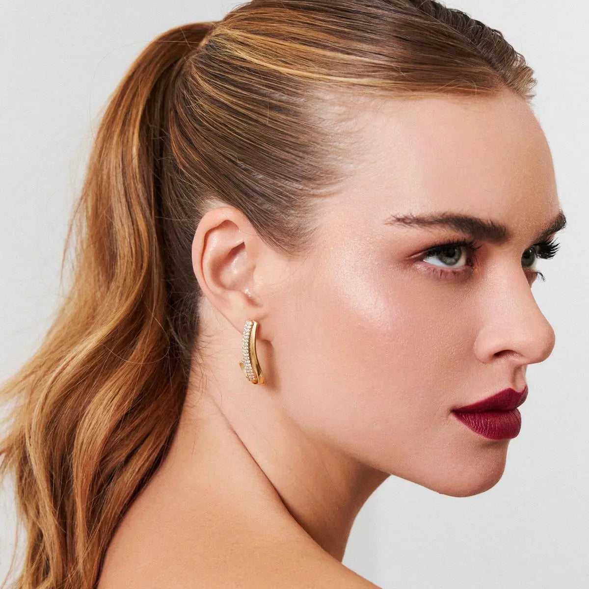 Golden Spiral Earrings