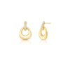 Gleam Oval Dangle Earrings