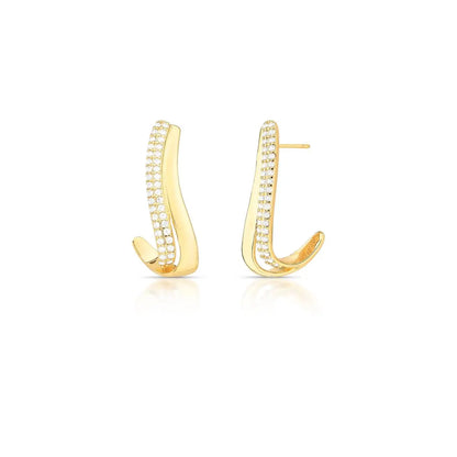 Golden Spiral Earrings