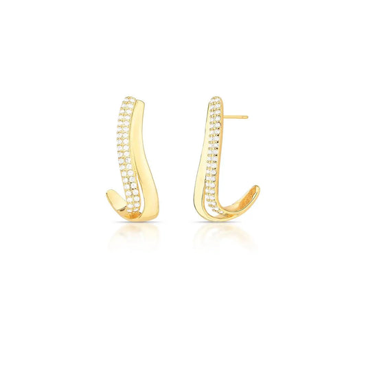 Golden Spiral Earrings