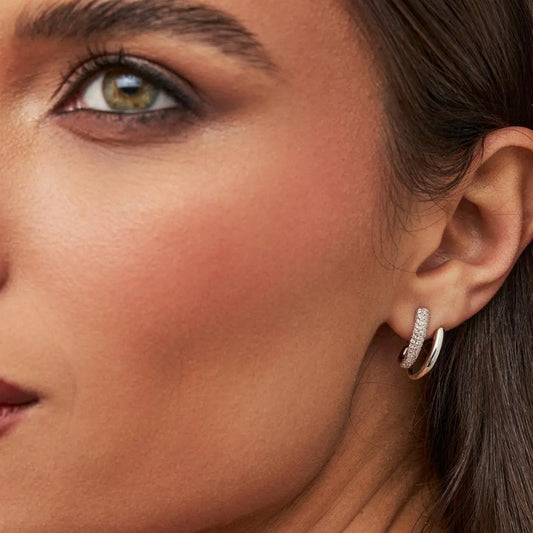 Double Glow Curve Earrings