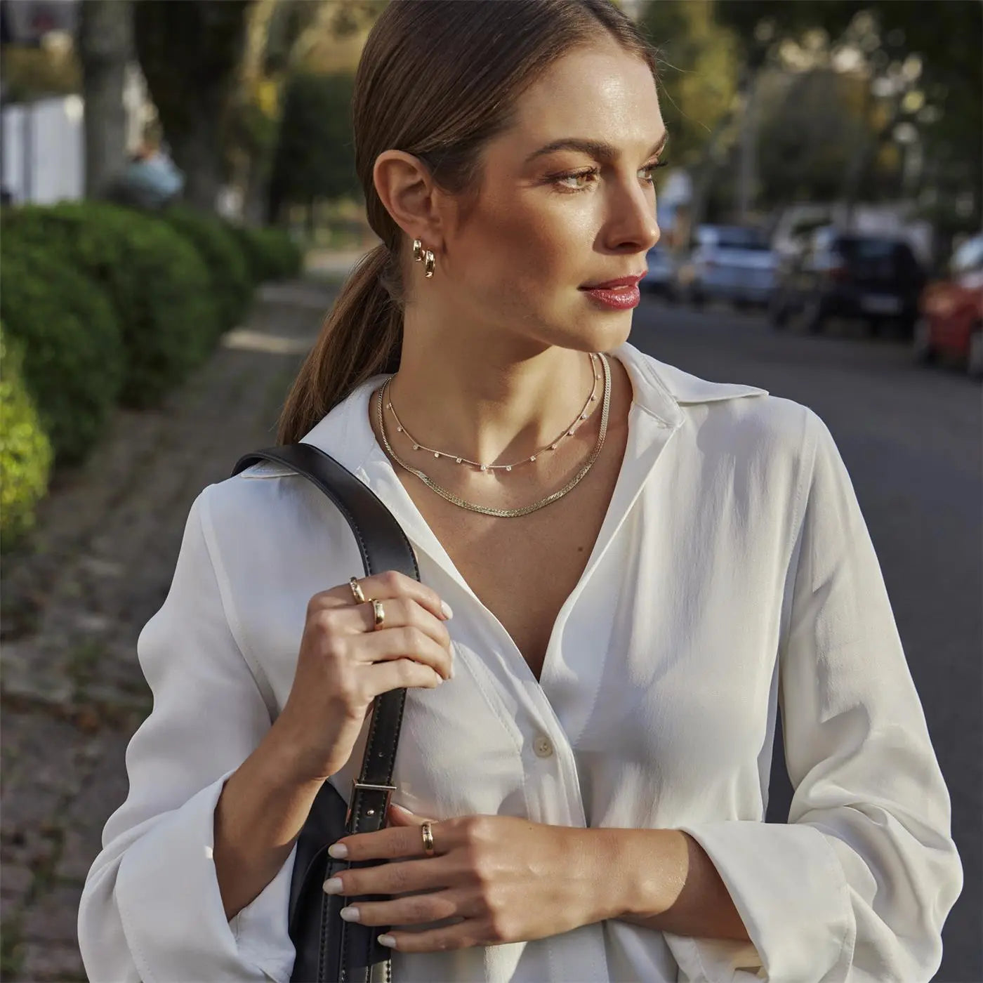 Golden Essentials Hoop Set